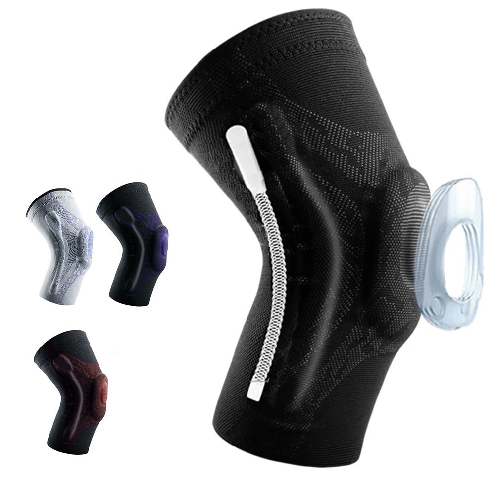 Genouillère de compression avec rembourrage en silicone