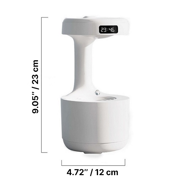 Humidificateur Anti-Gravité Avec Horloge À Goutte D’eau – Image 5