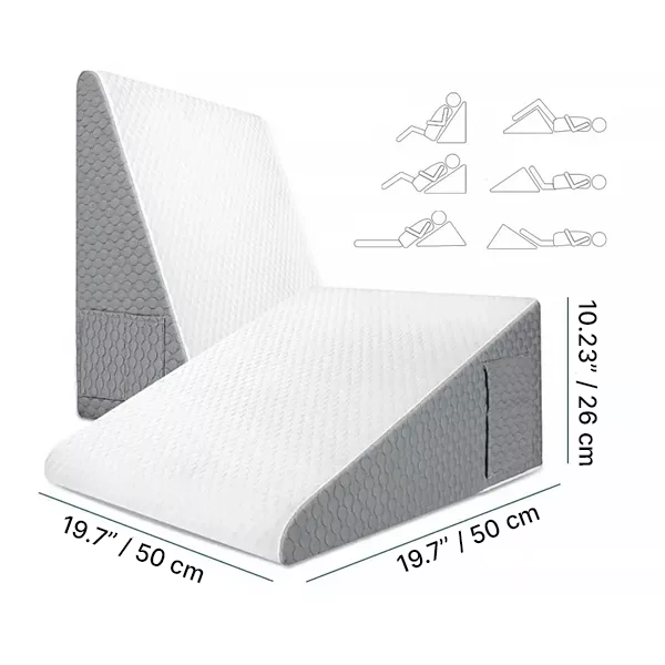 Oreiller Triangulaire en Mousse à Mémoire de Forme pour Dormir – Image 6