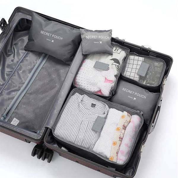 6pcs Sacs D’Organisation de Valise Cubes D’Emballage – Image 3