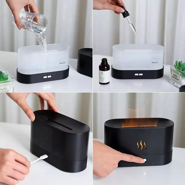 Humidificateur D’Air Diffuseur D’Arômes à Flamme – Image 5