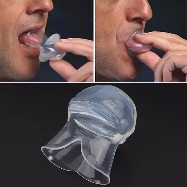 Support de Langue Anti-ronflement, Manchon en Silicone