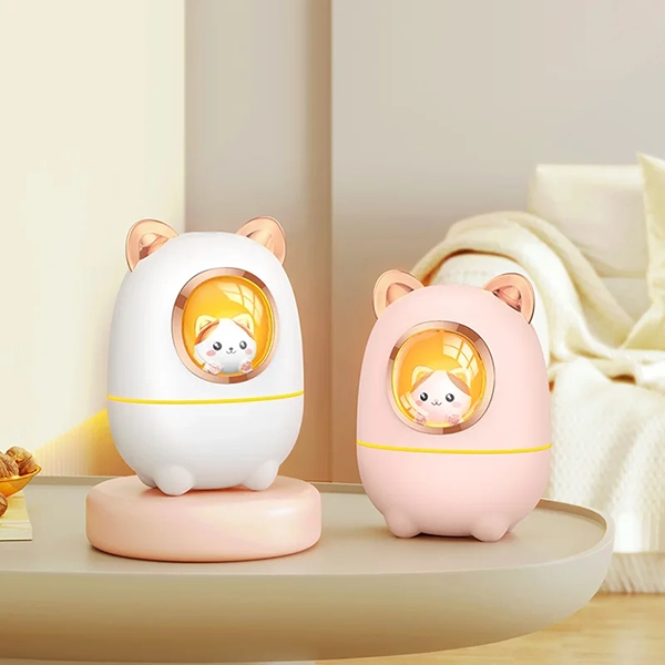 Humidificateur pour Bébé, Diffuseur D’Arômes de Chat Mignon – Image 5