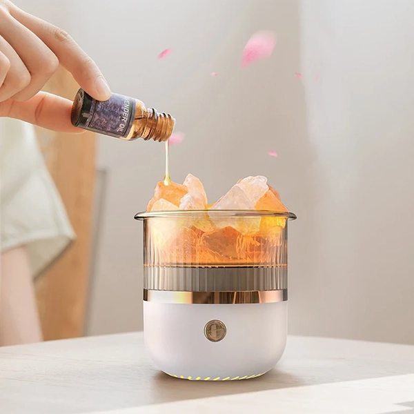 Humidificateur D’Air au Sel de Cristal Diffuseur D’Arômes USB – Image 3