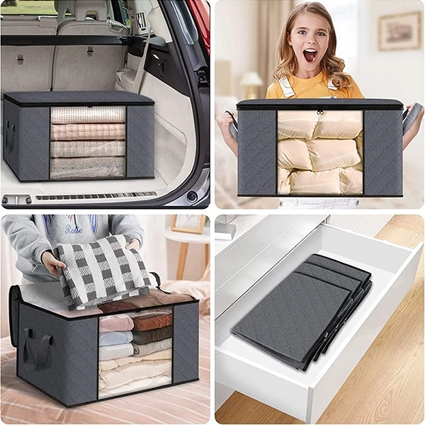 Boîte de Rangement en Tissu, Organisateur de Vêtements pour La Maison – Image 4