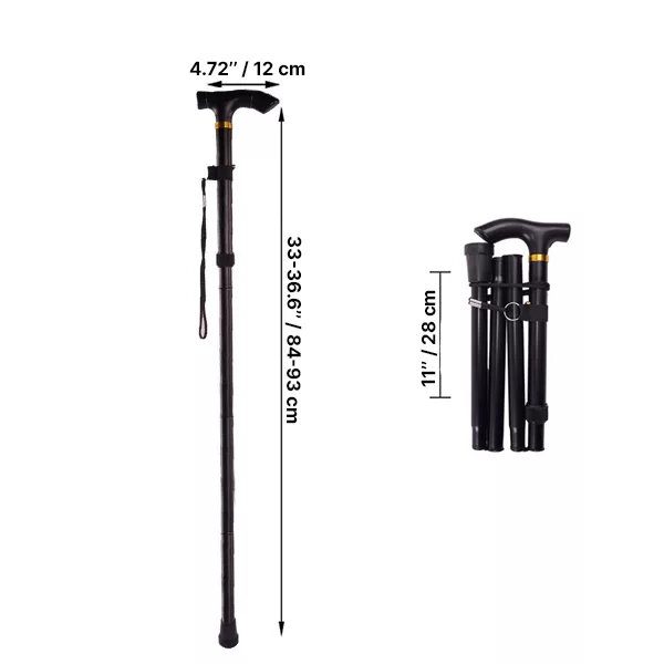 Canne Pliante Bâton de Marche Télescopique – Image 7