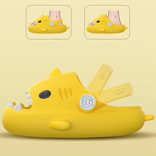 Chaussons Antidérapants Pour Enfants – Cute Shark Slippers – Image 5