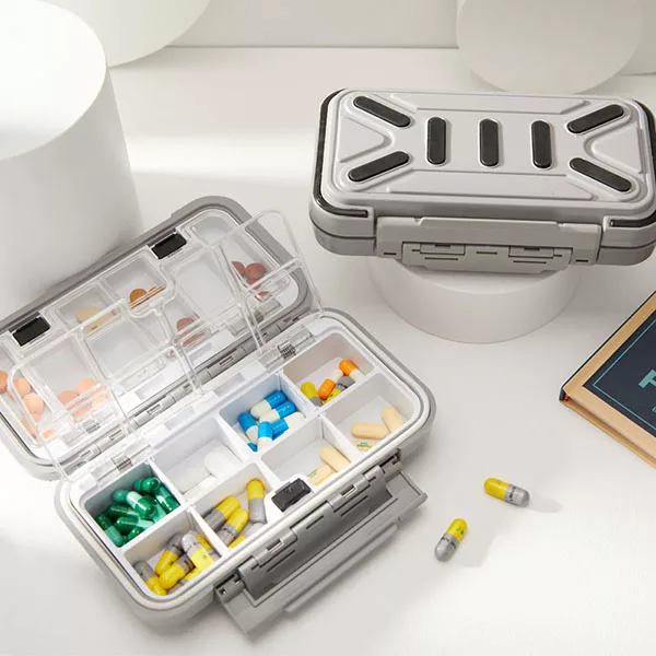 Boîte à Pilules Portable Organisateur de Médicaments de Voyage