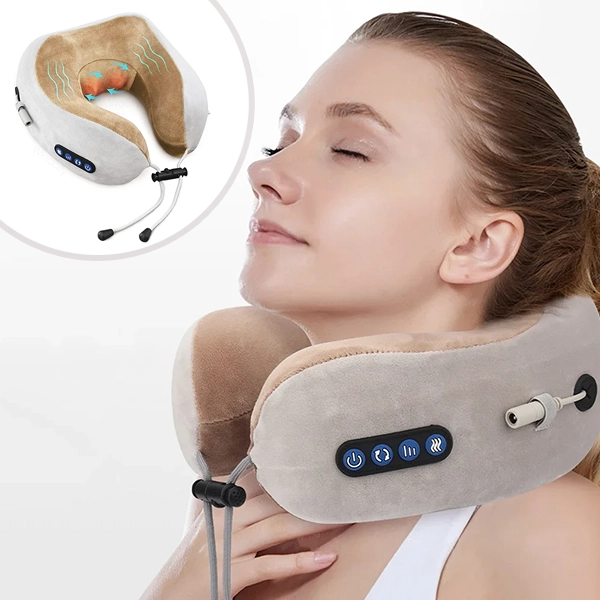 Oreiller De Voyage Massant Pour La Nuque En Forme De U