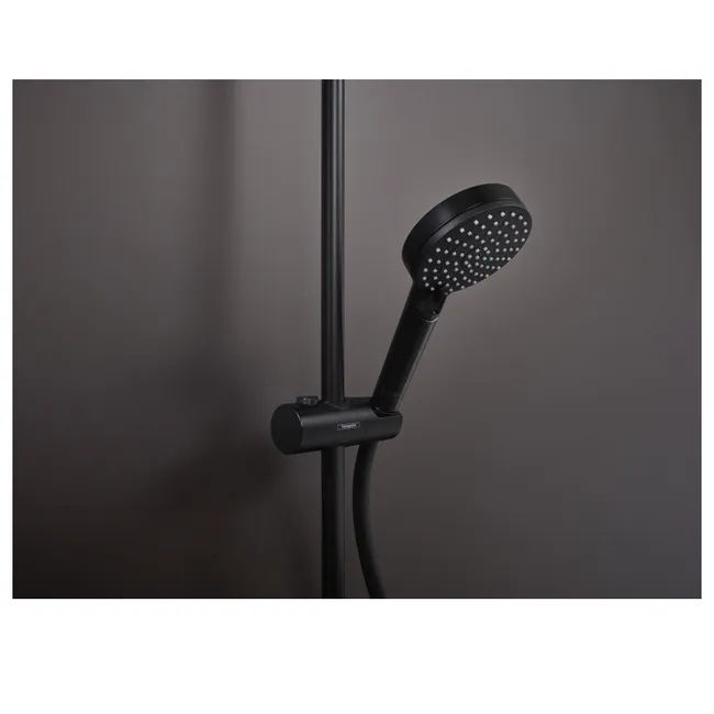 Hansgrohe Vernis Shape Colonne de douche  avec mitigeur thermostatique noir – Image 2