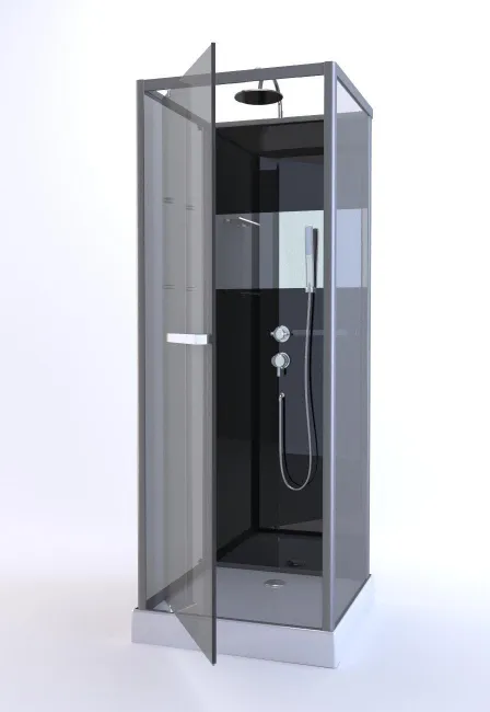 Cabine de douche carrée L.90 x l.90 cm, Reflect – Image 4
